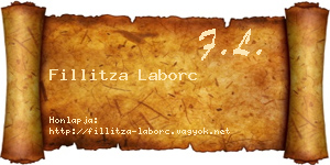 Fillitza Laborc névjegykártya